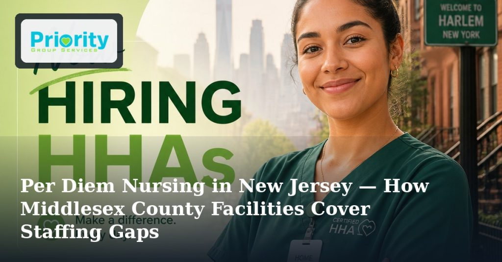 Per Diem Nursing in New Jersey — How Middlesex County Facilities Cover Staffing Gaps